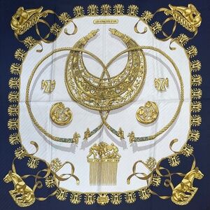 Hermes Scarf Carre 90 “Les Cavaliers d’Or”